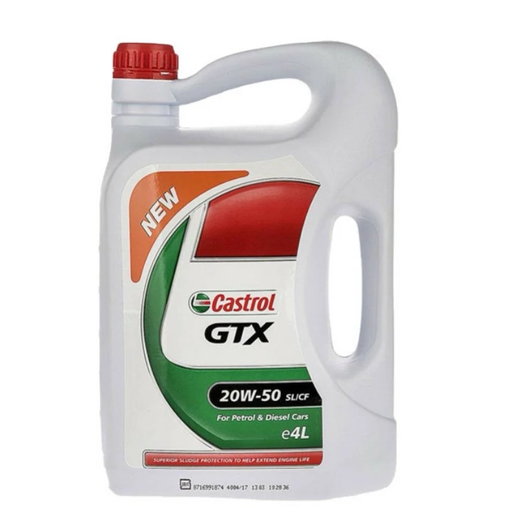 روغن موتور کاسترول جی تی ایکس مدل  20W50 SL حجم 4 لیتری